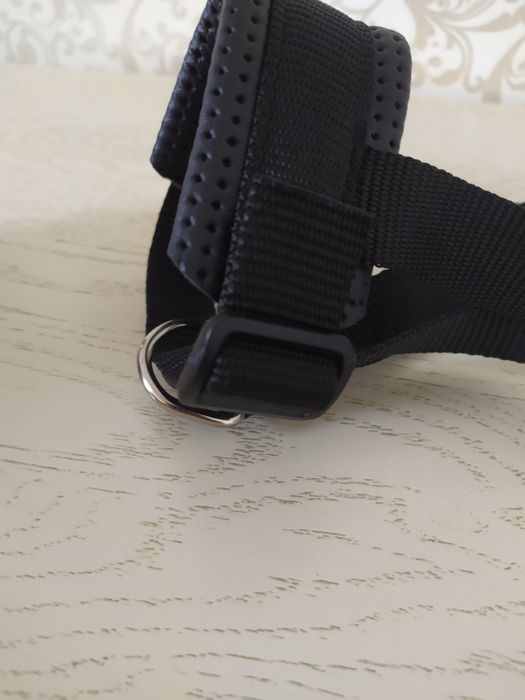 Намордник-петля для собак Trixie нейлон з шкіряною дихаючою вставкою