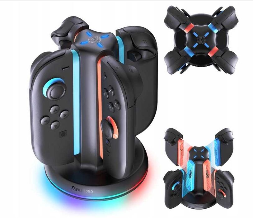 Stacja ładująca TRANSNOVO do kontrolerów Nintendo Switch 2 magnetyczna