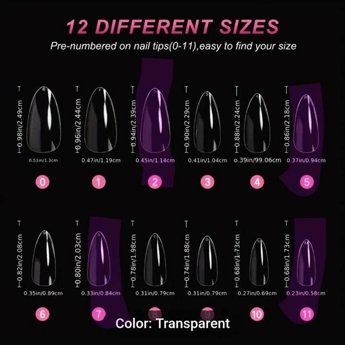 Czerwone Jelly Nails Tipsy Migdałki Press On nails