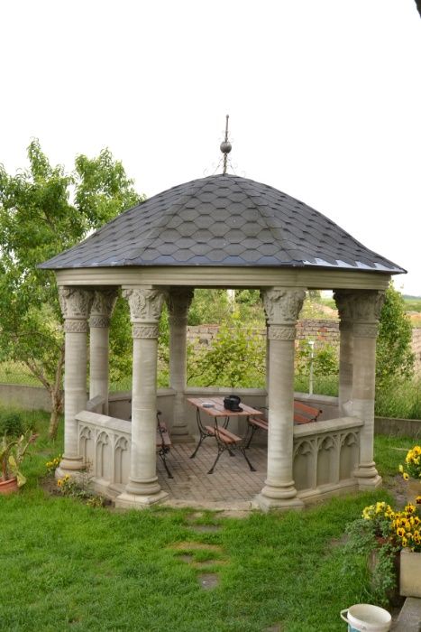 Piękna altana kolumnowa , altany kolumnowe z betonu