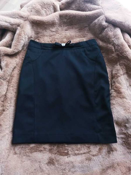 Czarna spódnica ołówkowa NA JESIEŃ, spódniczka STAN BDB