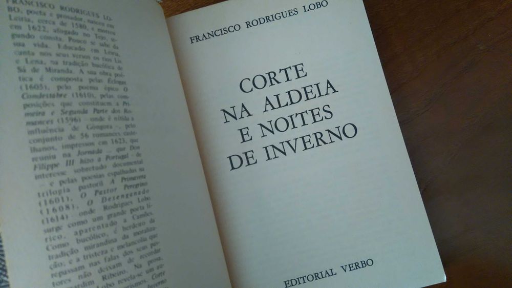 Livro Corte na Aldeia de Francisco Rodrigues Lobo