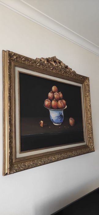 Quadro Romãs com moldura