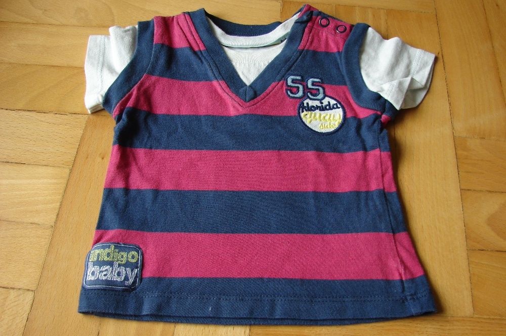Koszulka, bluzka, T-shirt r.62-68 (3-6 m-cy) zestaw 2 szt.