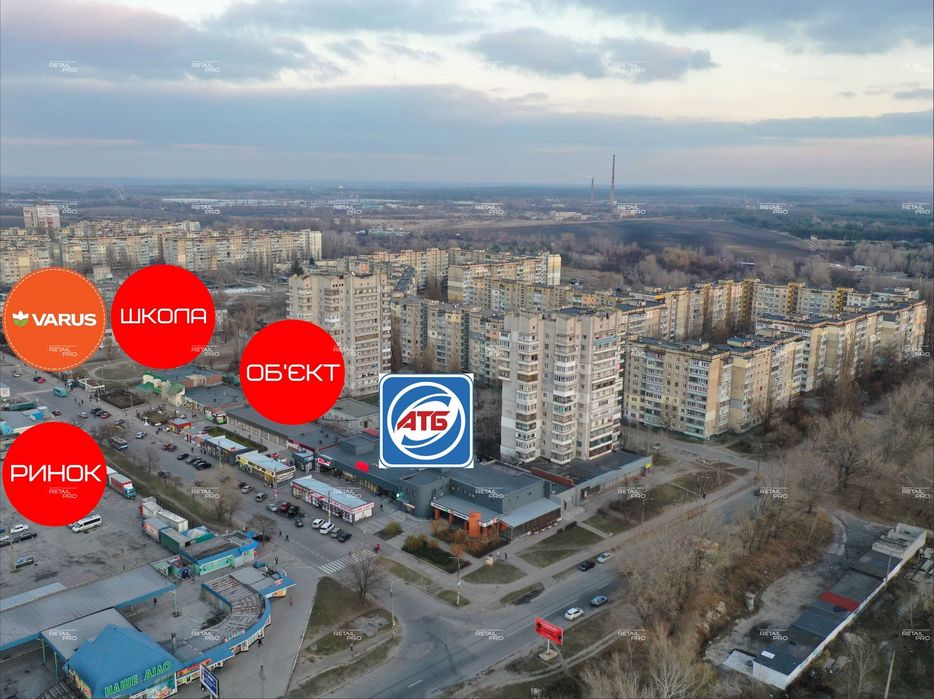 Оренда 31 м2 - м. Кам'янське, бул.Будівельників 8г (ТЦ Будівельник)