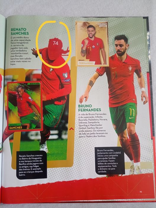 Caderneta Panini 2022 - Seleção Portuguesa de Futebol