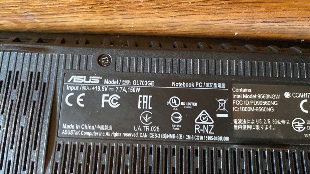 Продам Asus rog strix scar gl703ge