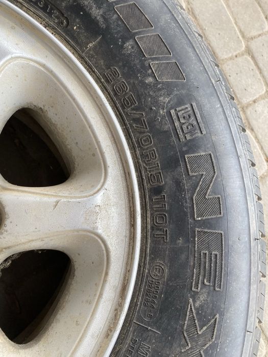 Колесо запаска диск 6 139.7 15 резина 265 70 L200 Pagero navara np300 frontera 31 10.5
