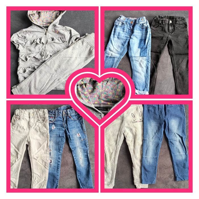 Dresy Calvin Klein, i 6 par spodni w tym Next, Reserved, r. 104