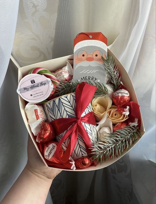 Подарунковий бокс,подарунок на новий рік, новорічний подарунковий бокс