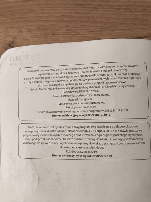 Podręcznik Vision Student's Book 2