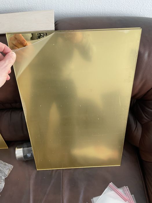 Złota plexi lustro pleksa pcv formatki 60cm x 40cm x 3mm
