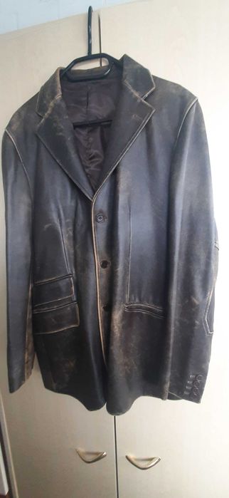 Продам чоловічу шкіряну куртку-піджак