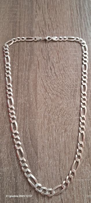 OKAZJA!!!Srebrny Męski Łańcuszek srebro próba 925
