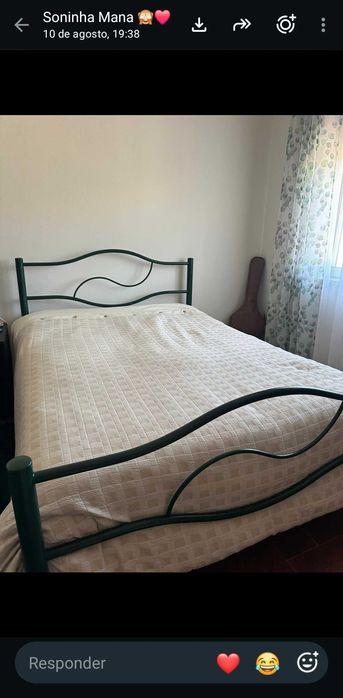 Cama de Ferro Casal ou Single - COMO NOVA