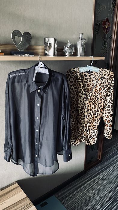 Рубашка шифон Zara H&M