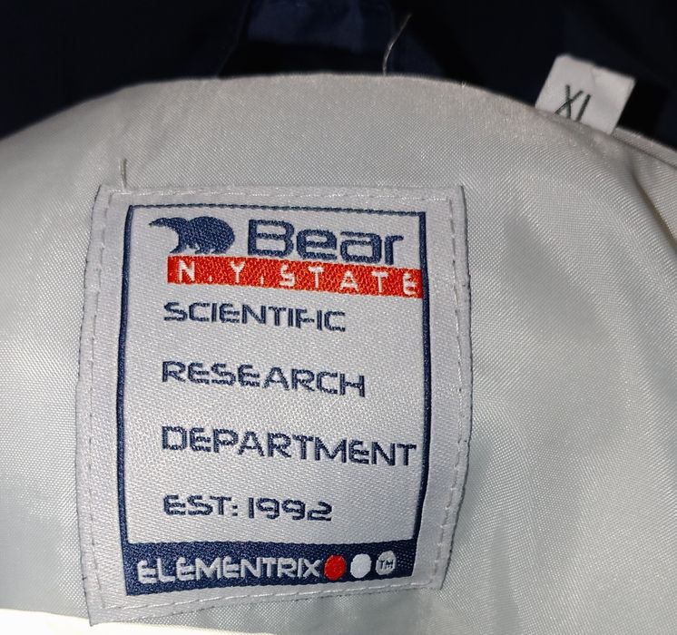 Анорак мужской теплый Bear N.Y. state USA  elementrix