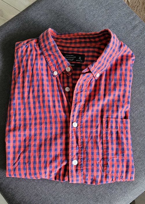 Męska koszula krutki rękaw slim fit Reserved