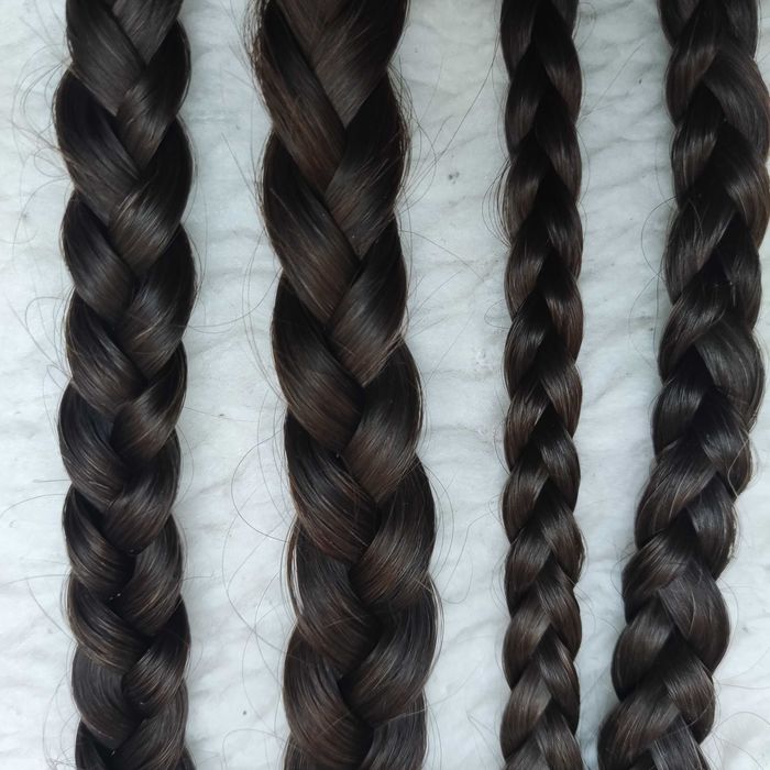 włosy naturalne, niefarbowane, 35 cm