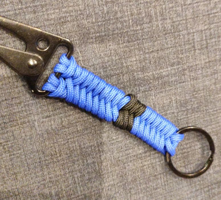 Porta chaves Paracord com gancho personalizado