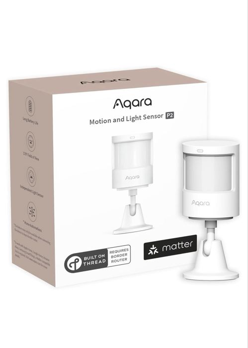 Датчик руху світла Aqara Motion Sensor P2 Matter Thread Apple HomeKit автоматизація дому розумний дом