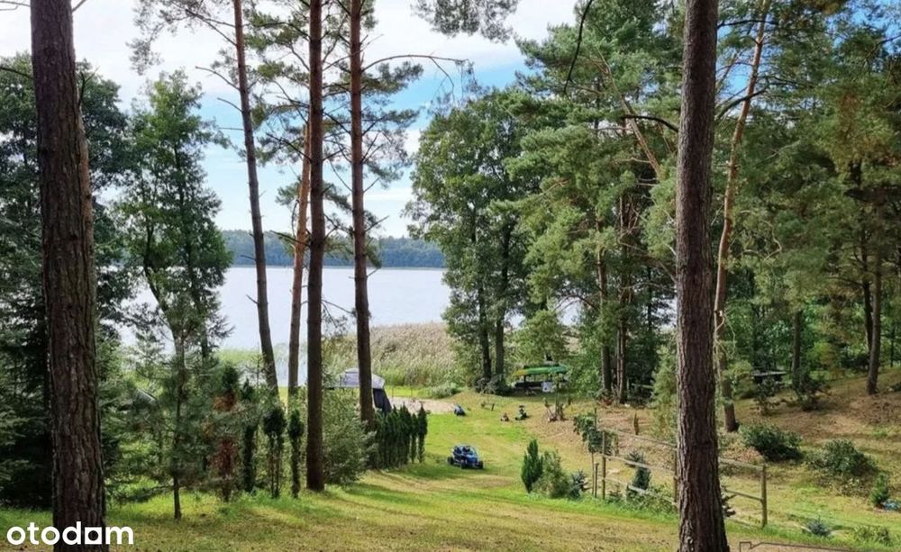 UNIKATOWA działka z dostępem do jeziora, własny LAS, DOMKI LETNISKOWE