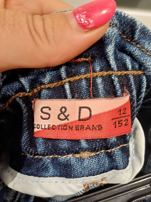 Dzwony jeansowe  152 nowe