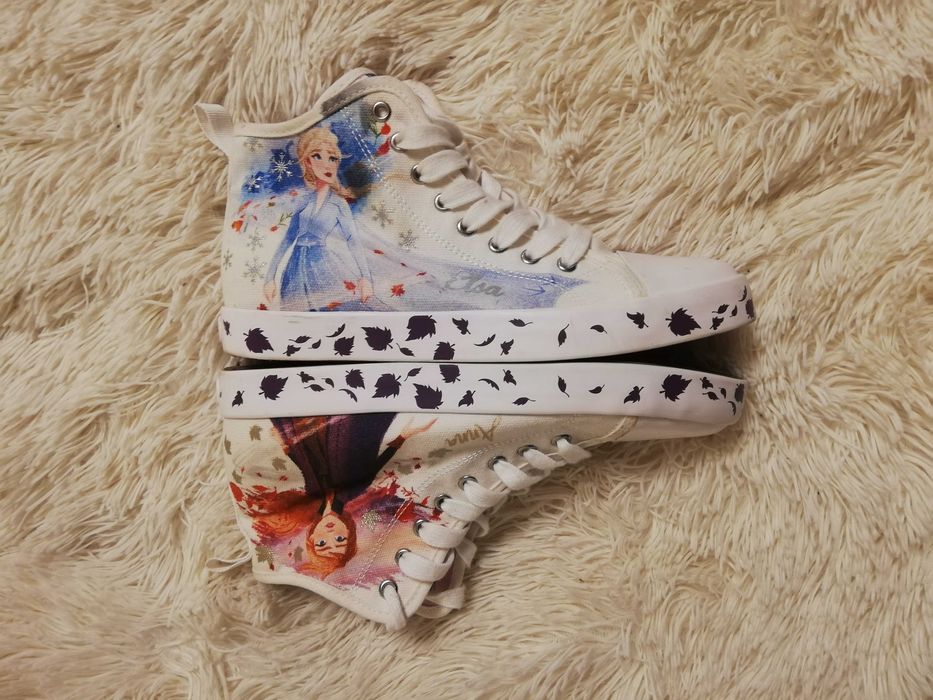 białe trampki 37 trampki frozen II Geox elsa anna 37