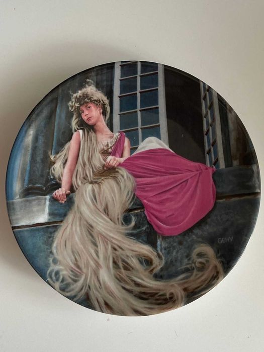 Talerz porcelana dekoracyjny kolekcjonerski "Rapunzel" Bavaria