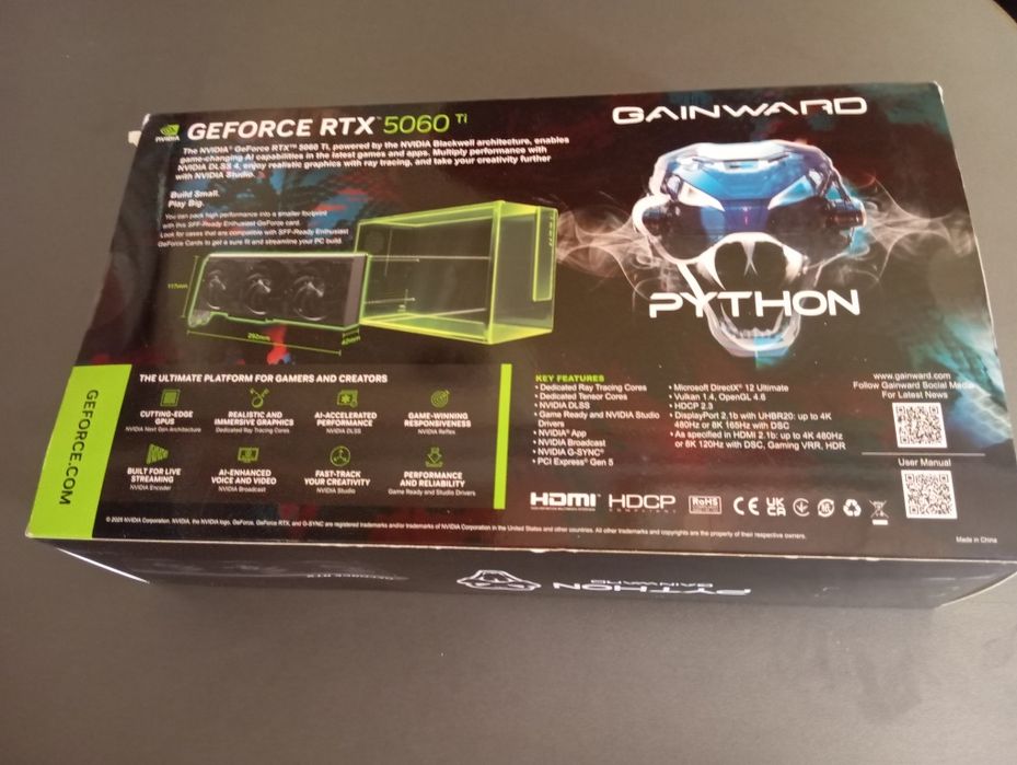 Rtx 5060 ti 16gb Python gainward464458247161794561