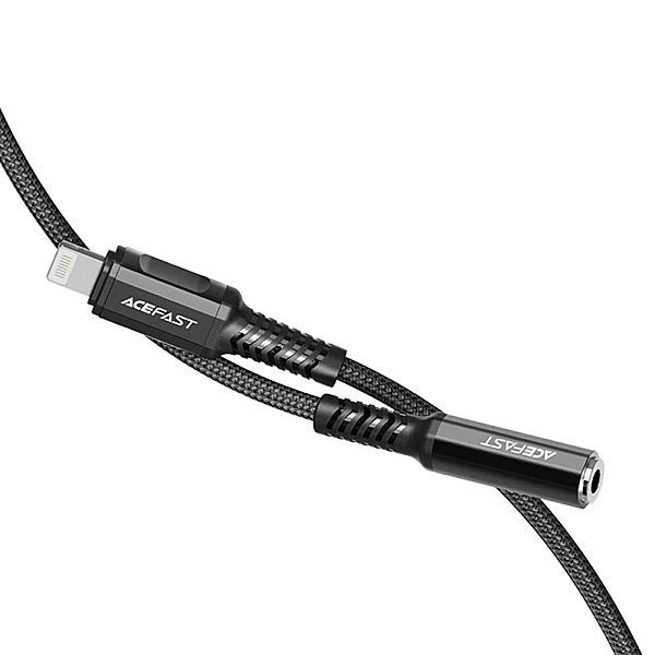 Acefast kabel audio Mfi Lightning - 3,5mm mini jack (żeński) 18cm, Aux