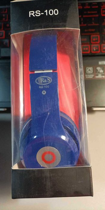 Słuchawki niebieskie