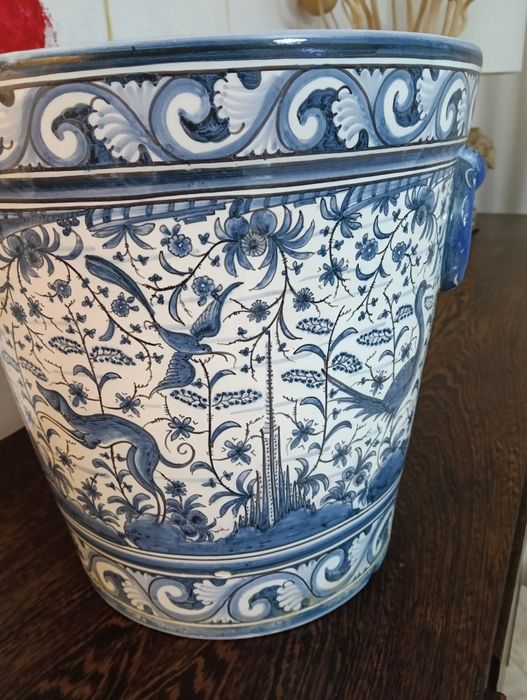 Vaso antigo pintado á mão, loiça de estrela de Conímbriga secXVII