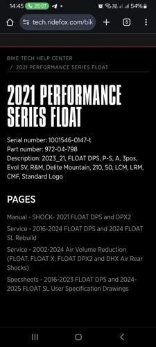 Амортизатор Fox Float Performance 2023