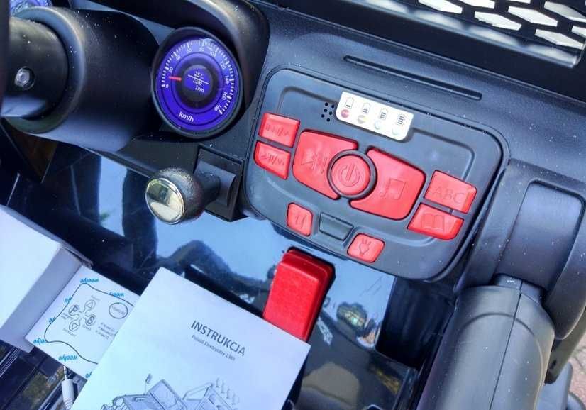 Auto na akumulator DUŻY JEEP DLA DZIECI 4x4 S2388 czarny
