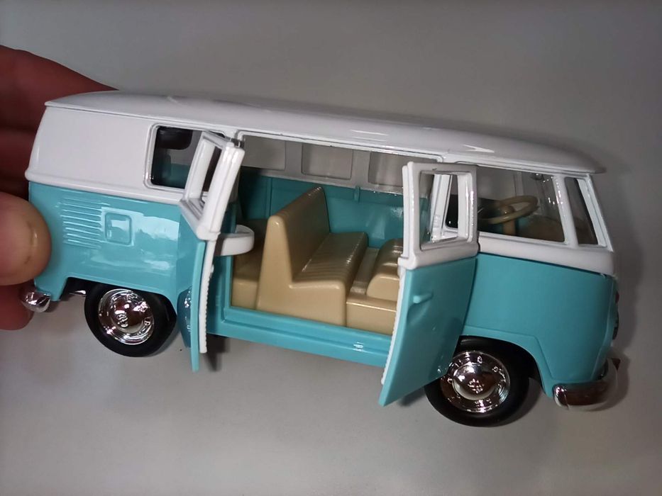 Miniatura vespa mota, VW T1 pão de forma