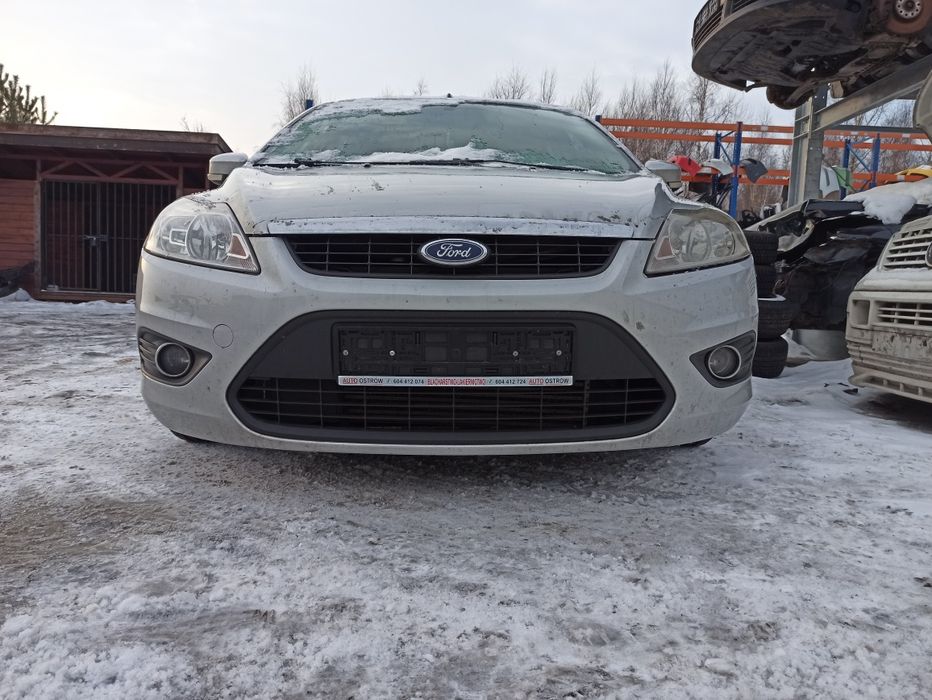 Ford Focus mk2 lift kompletny przód zderzak maska srebrny  pas błotnik