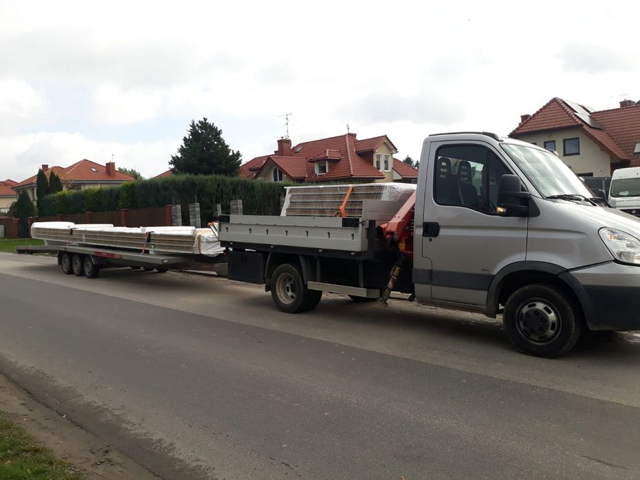 Usługi transportowe HDS żuraw pomoc drogowa materiały transport kostka