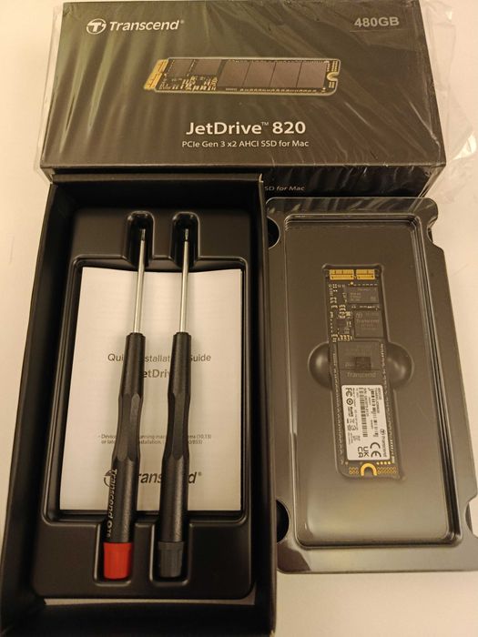 Disco TRANSCEND JetDrive 820 480GB PCIe Gen3.0 SSD para Mac