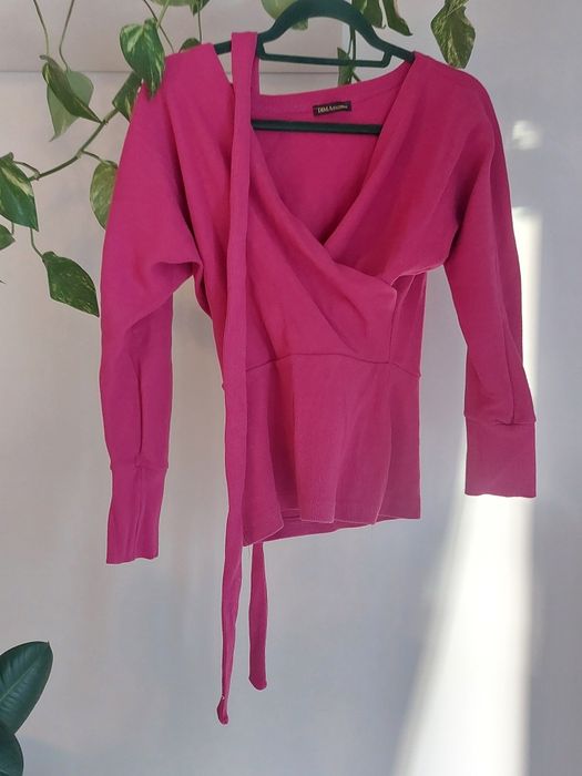 Różowa bluzka bawełniana