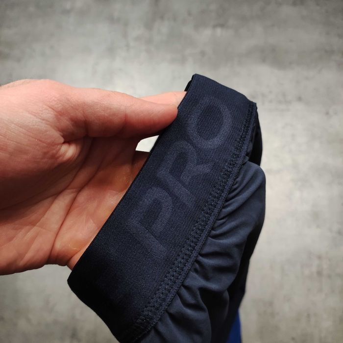 MĘSKIE Spodnie Joggery Dresy Sportowe Granat Nike PRO Combat Tech