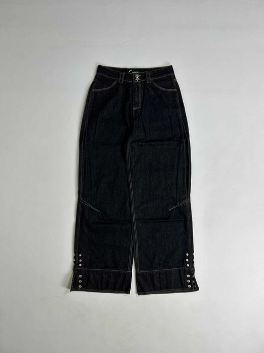 Джинси чорні baggy faded jeans archive opium distressed джинсы черные