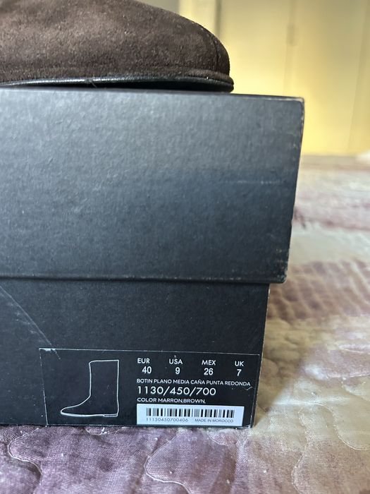 Botas femininas de camurça usado uma vez