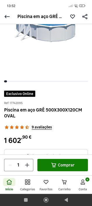 Piscina em aço Gre