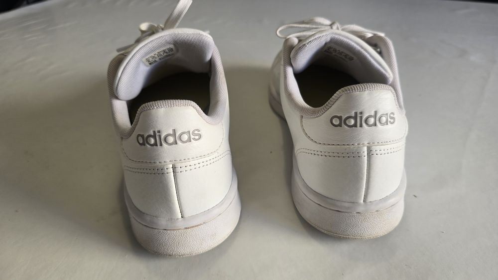 Adidas advantage base 2.0 ténis 41 1/3 sapatilhas branco calçado homem