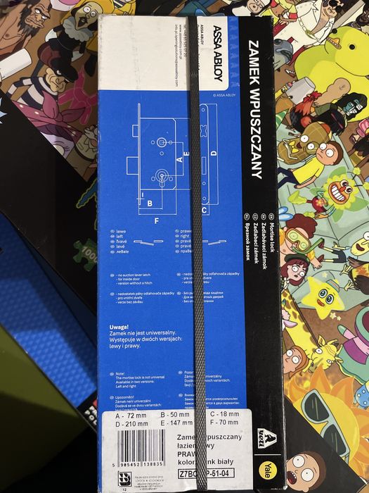 Zamek łazienkowy prawy