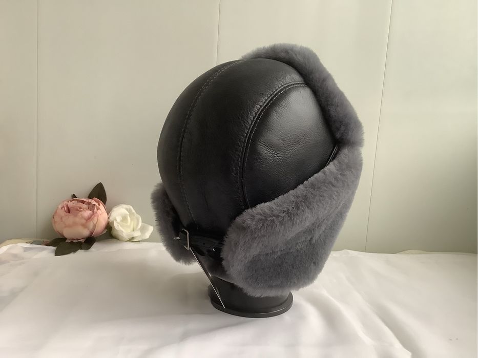 Шапка ушанка овчина чоловіча жіноча