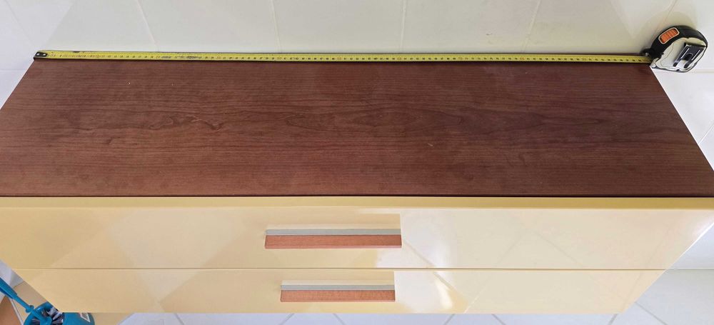 szafka wisząca 2 szuflady 100x35 30 cm głębokości