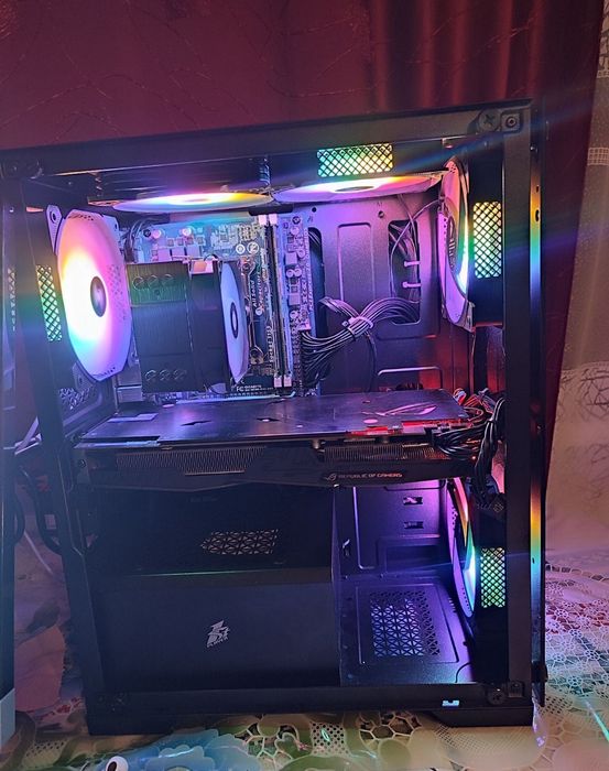 Игровой Пк i5 3470 4ядра видео Asus rx480 8gb strix ssd128 блок 600 ва