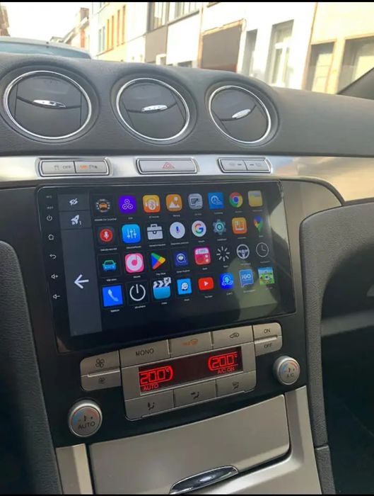 Rádio Ford S-max/Galaxy/Mondeo Android 14 com GPS (Novo)